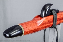 Burmese Rosewood Native American Flute, Minor, Mid G-4, #K27F (0)
